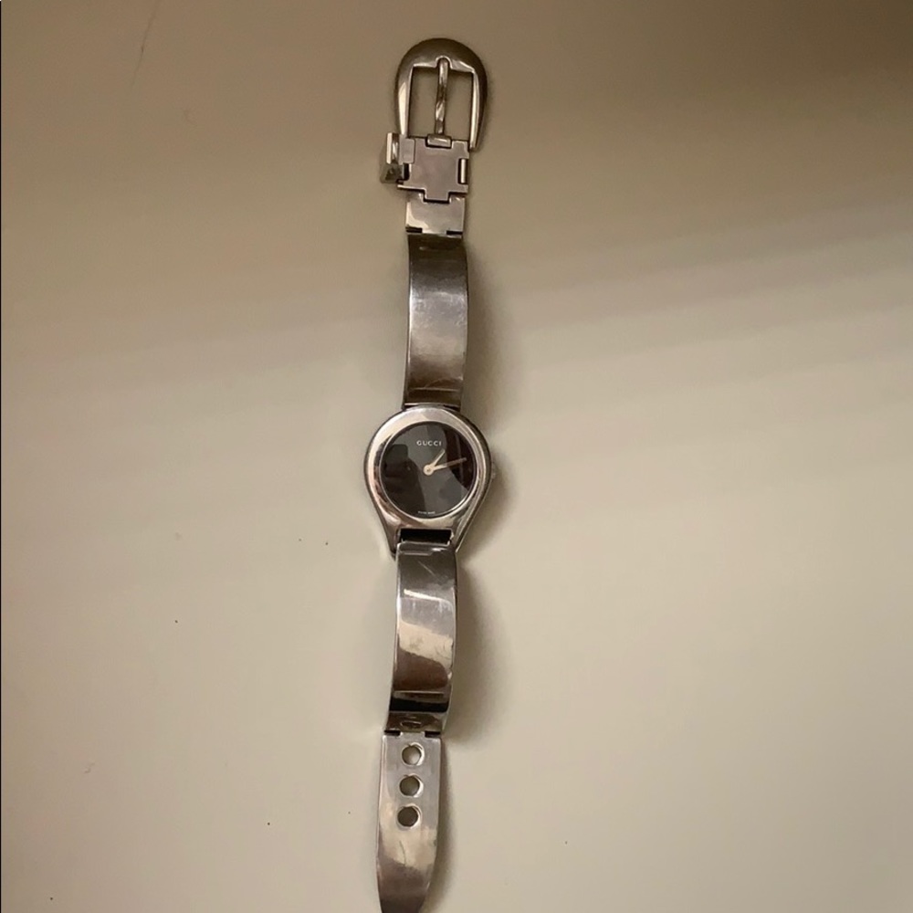 Gucci Stainless Steel  Watch with Buckle Clasp
